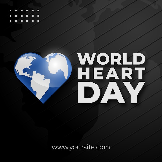 World heart day social media post