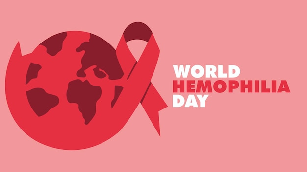 WORLD HEMOPHILIA DAY VECTOR DESIGN POSTER CARD BANNER