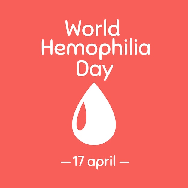 World Hemophilia Day Vector Illustration Suitable for greeting card poster and banner