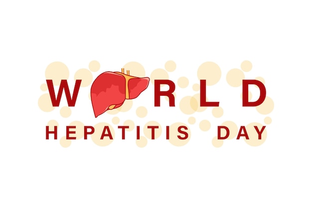 world hepatitis day 28 July, vector illustration