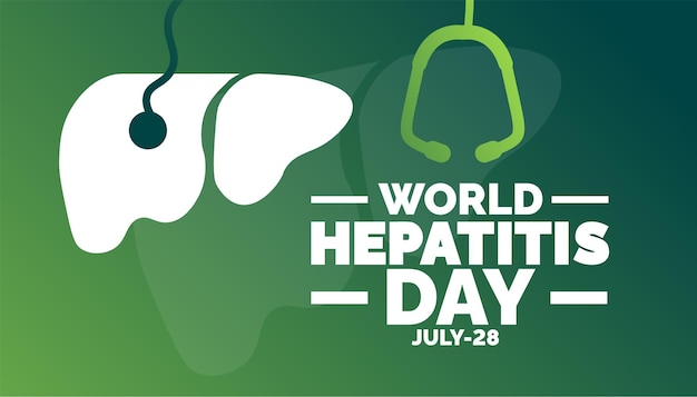 World hepatitis day background banner poster and card design template with standard color celebrat