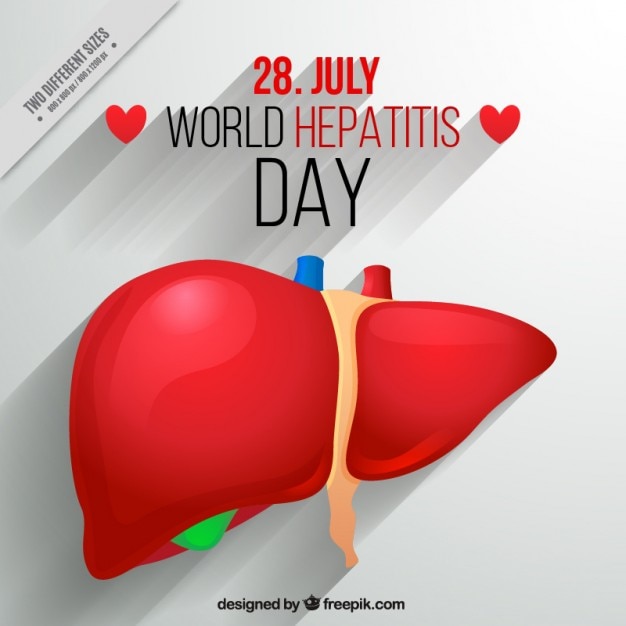 World hepatitis day background