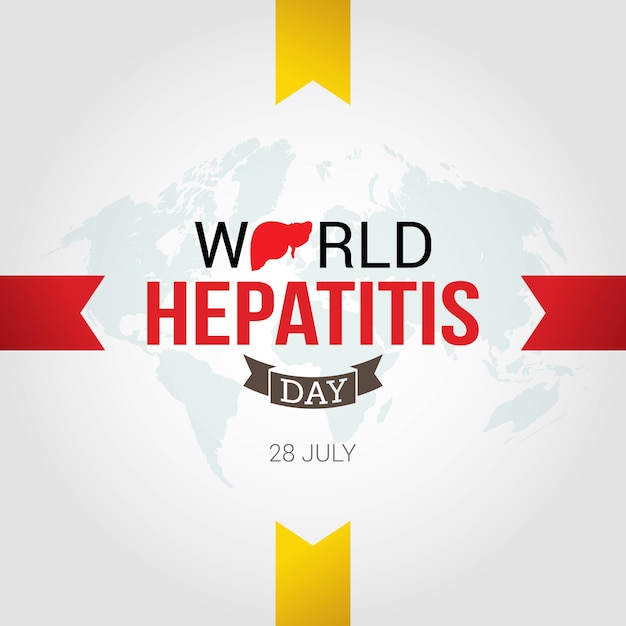 Vector world hepatitis day