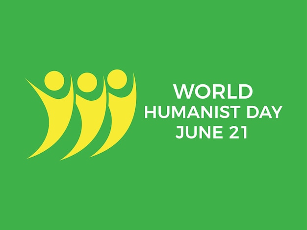 Illustrazione vettoriale della giornata mondiale dell'umanismo