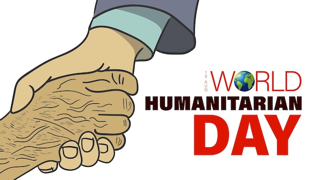 World humanitarian day layout design