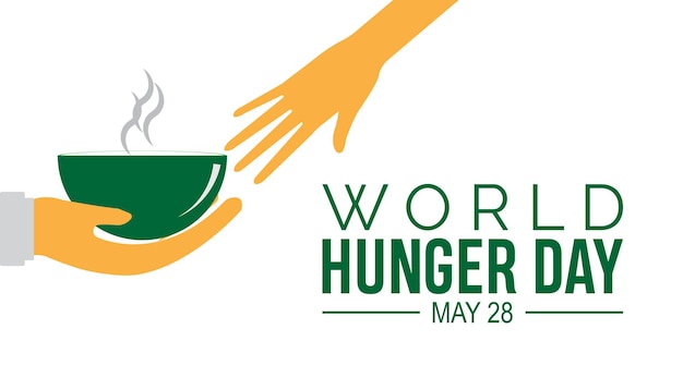 World hunger day observed every year in may 28