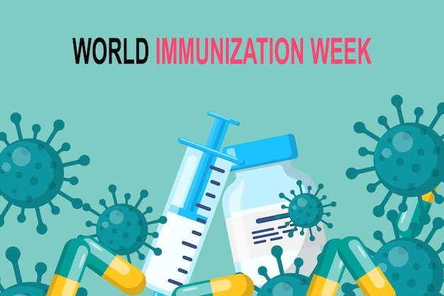 World Immunization Week background