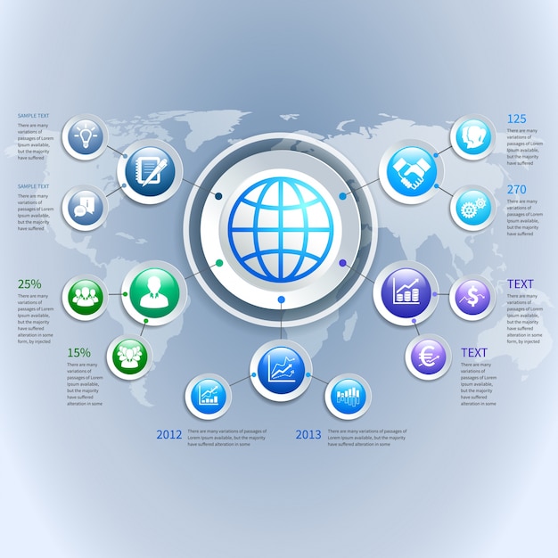 World infographic template