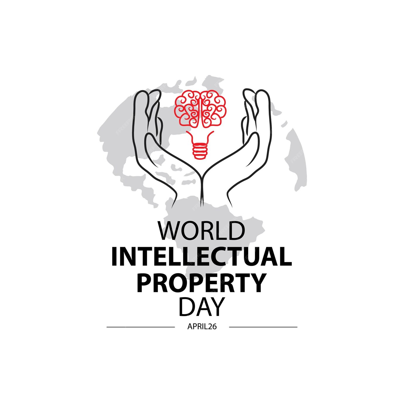 Premium Vector World intellectual property day concept april 26