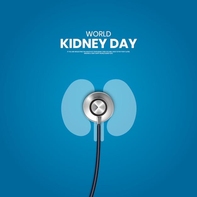 World kidney day Kidney day creative design