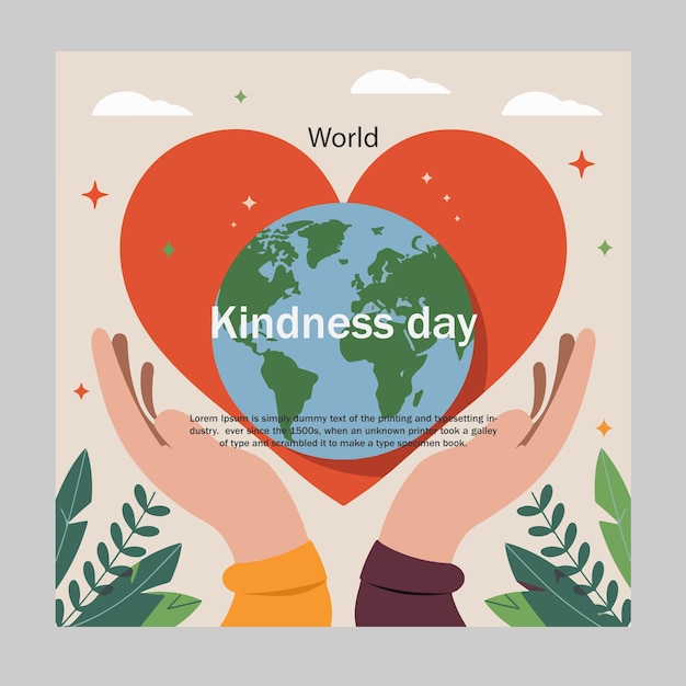 World kindness day vector illustration design