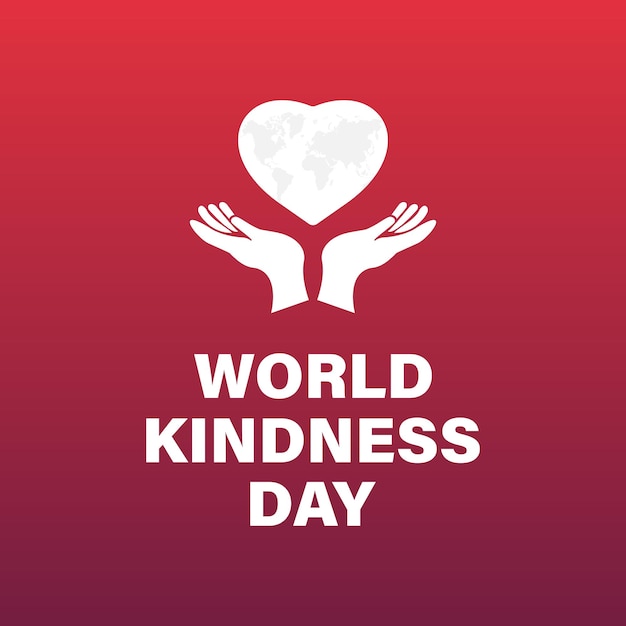world kindness day vector illustration with hearts and helping hands observed on november 13 vector template for background banner card poster design