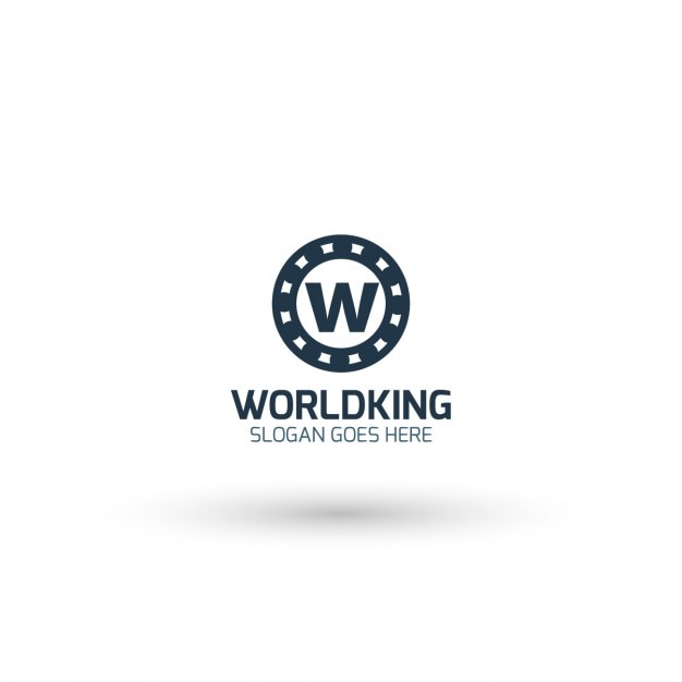 Vector world king logo template