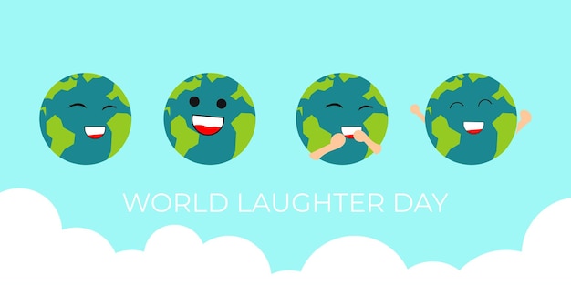 World laughter day banner template background illustration