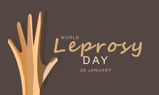 World Leprosy day background banner card poster template Vector illustration