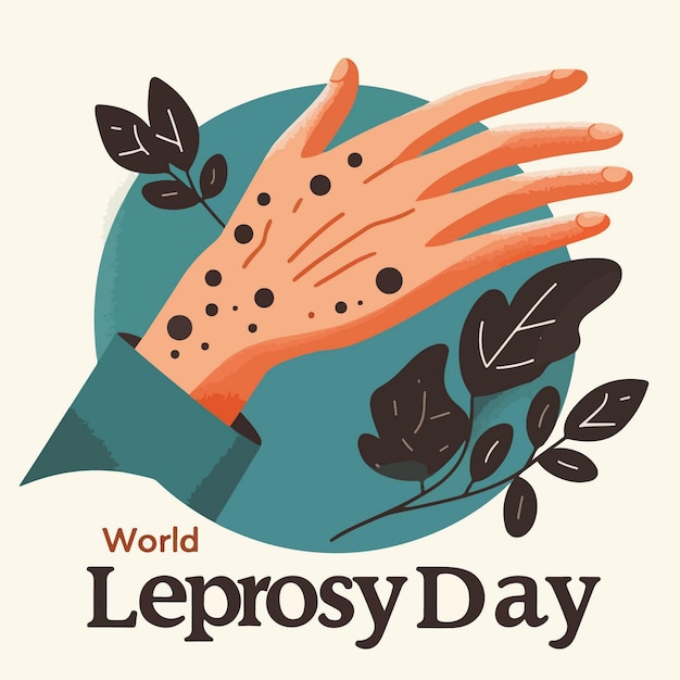 Vector world leprosy day vector