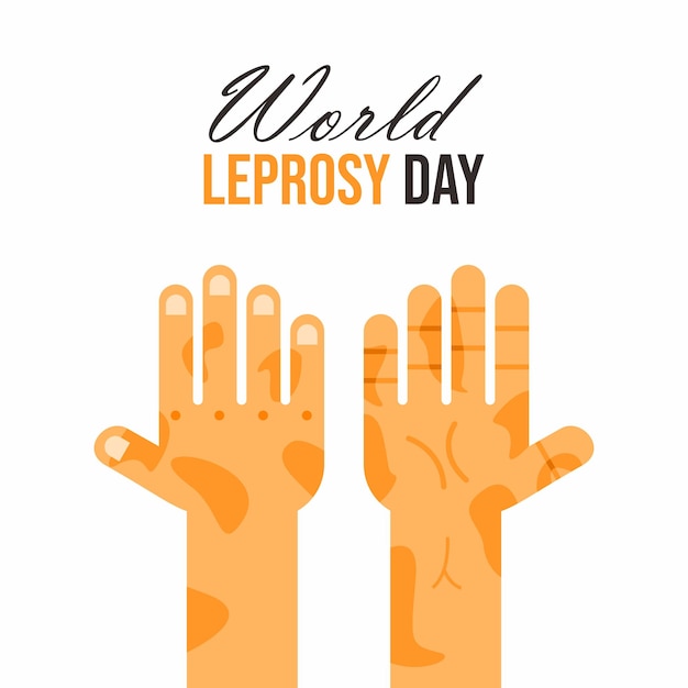 Vector world leprosy day