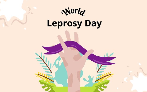 Vector world leprosy day