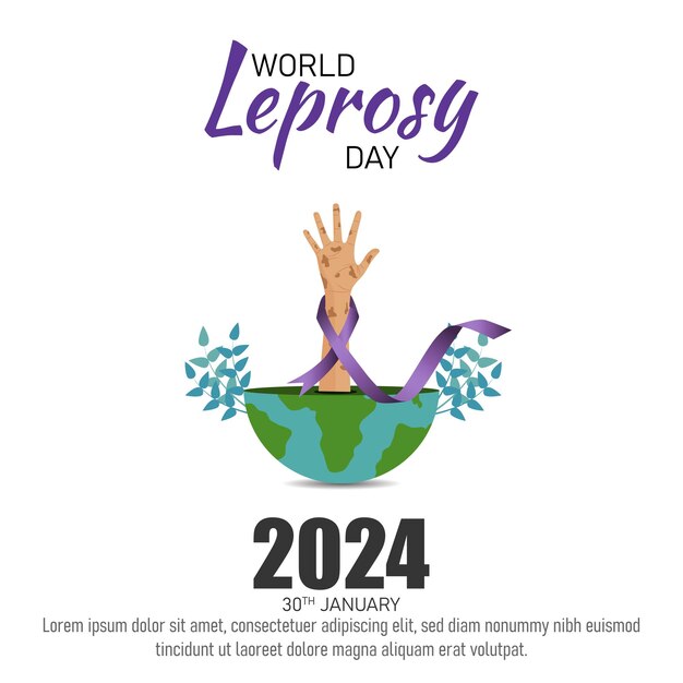 Vector world leprosy day