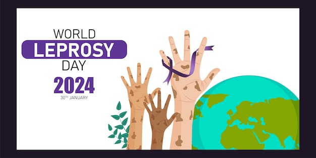 Vector world leprosy day