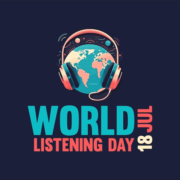 World Listening Day vector