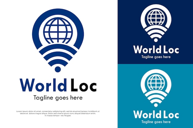 World location logo template illustration.suitable for your business