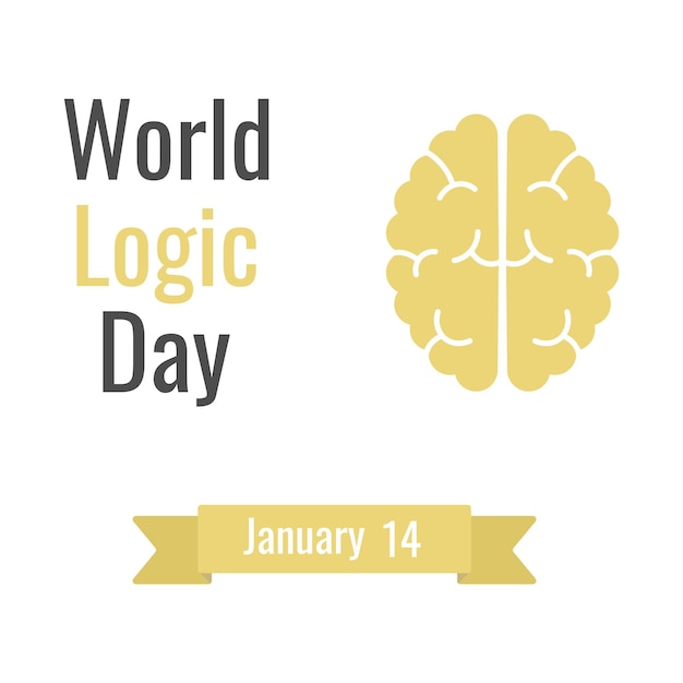 World Logic Day January 14 Vector illustration