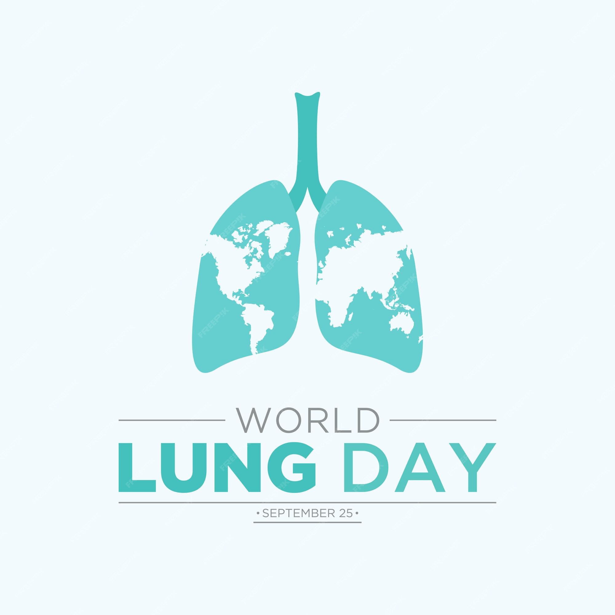 Premium Vector World lung day vector illustration of world lung day