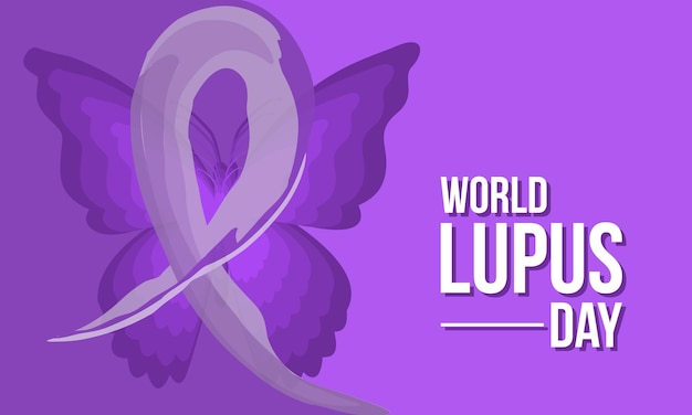 World lupus day comprensione approfondita della consapevolezza della salute per la carta poster banner e il design dello sfondo