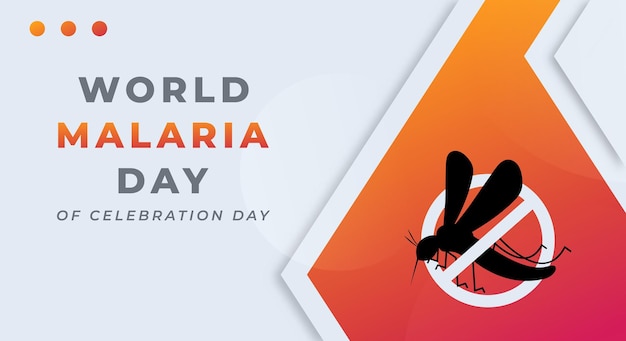 Иллюстрация векторного дизайна празднования Всемирного дня борьбы с малярией для фона плаката баннерной рекламы
