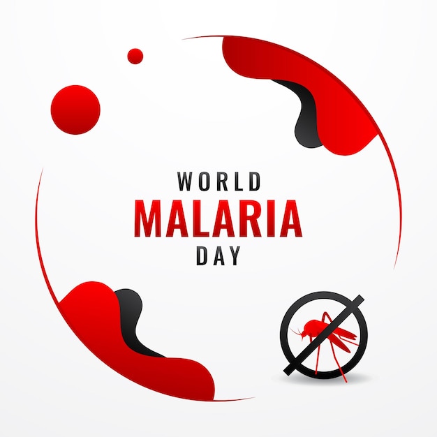 Fondo di progettazione della giornata mondiale contro la malaria per il momento internazionale