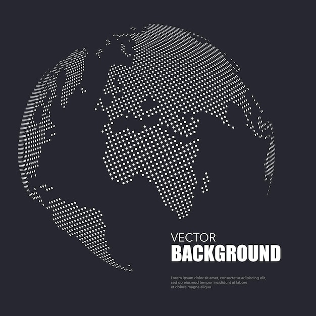 Vector world map background