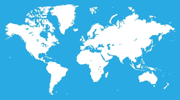 Дизайн карты мира Векторная иллюстрация
