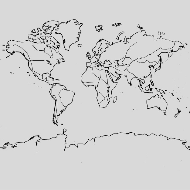 world map outline