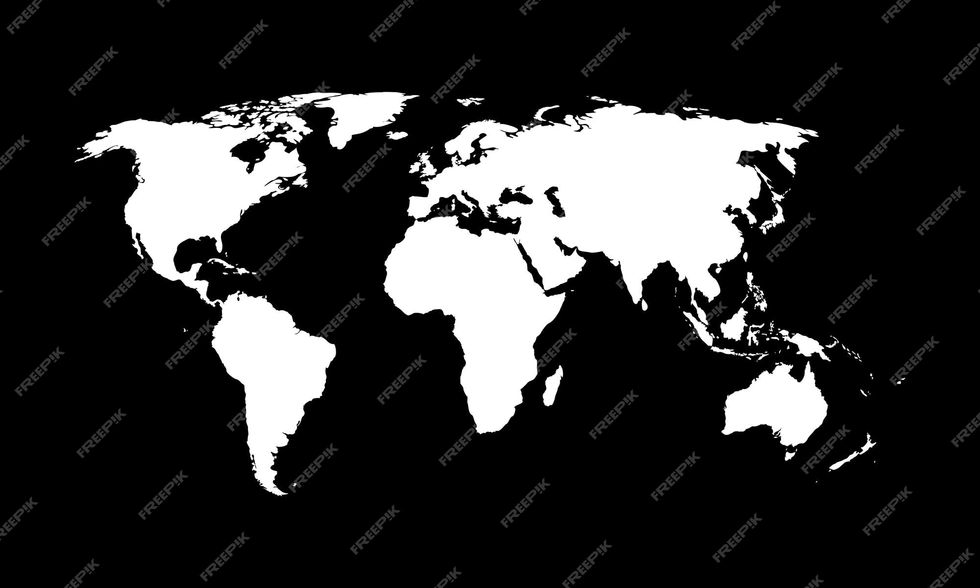 Premium Vector | World map vector black and white texture