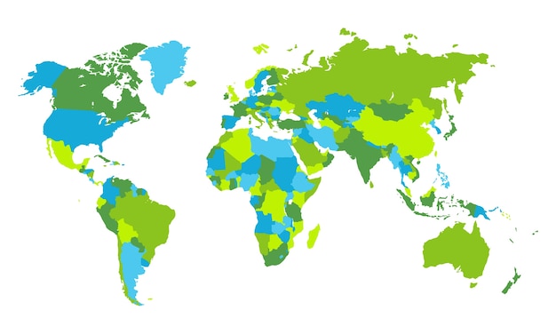 Vector world map vector