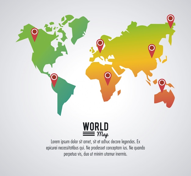 world map 