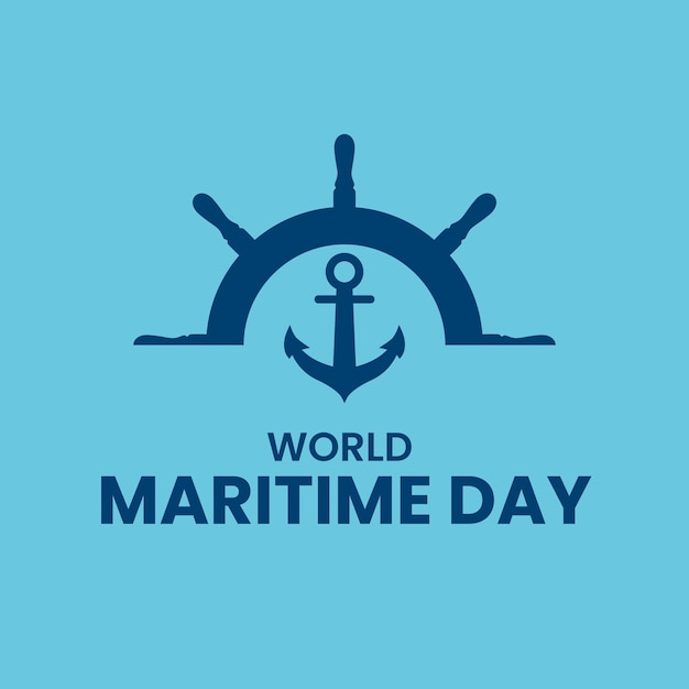 World maritime day design