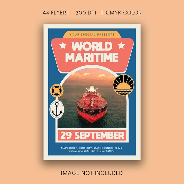 World maritime day flyer