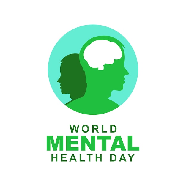 Vector world mental health day is celebrated every year on october 10 vector illustration