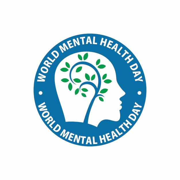 Vector world mental health day is observed every year on october 10 a mental illness is a health problem that significantly affects how a person feels thinks behaves and interacts with other people