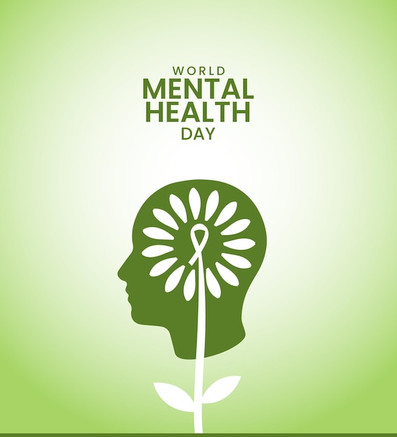 World mental health day Vector Illustration