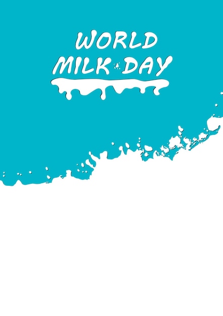 Vector world milk day background