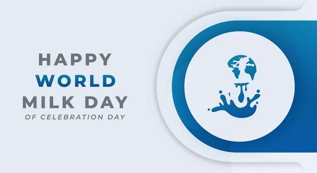 World Milk Day Celebration Vector Design Illustration for Background Poster Banner Advertising