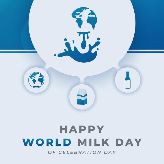 Vector world milk day celebration vector design illustration for background poster banner advertising