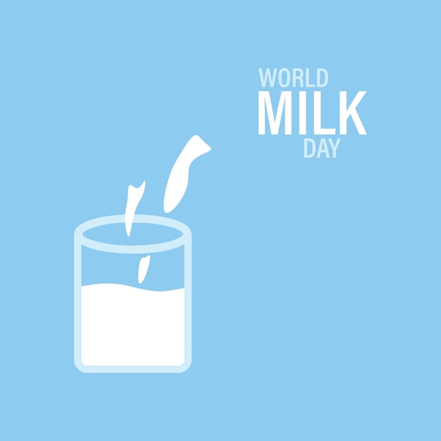 World Milk Day , Vector Illustration.