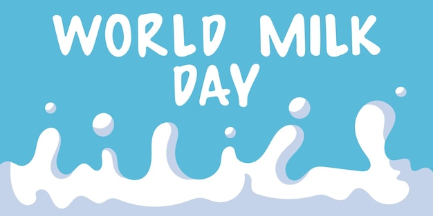 Vector world milk day