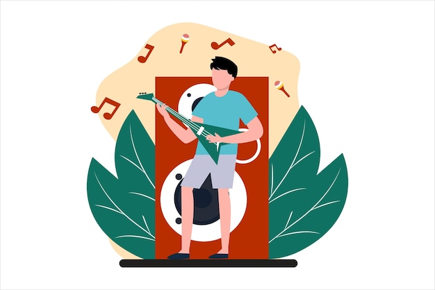 World Music Day Flat Illustration Design