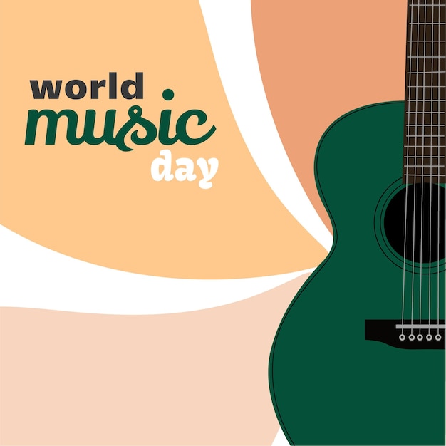 world music day vector design