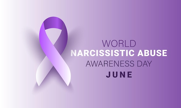 World Narcissistic Abuse Awareness Day background banner card poster template Vector